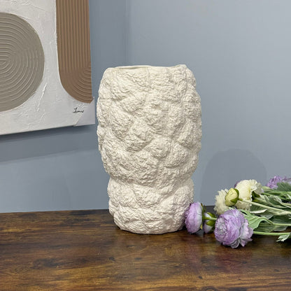 Textured Stone-Style Decorative Vases