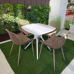 Daniela Chair & Durable Square Table Outdoor Furniture Set