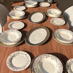 20PCS Ceramic Golden Floral Dining Tableware Set