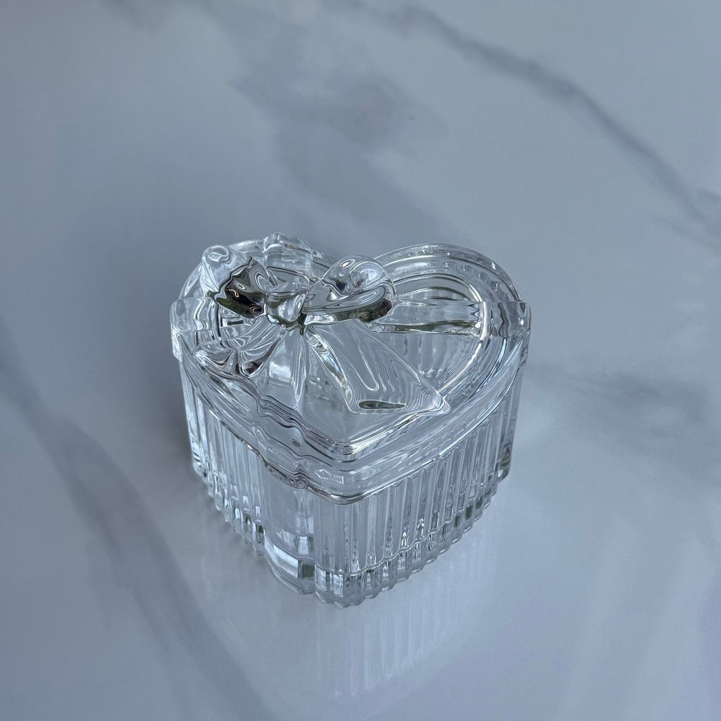 Luxury Glass Table Accessory Box with Lid