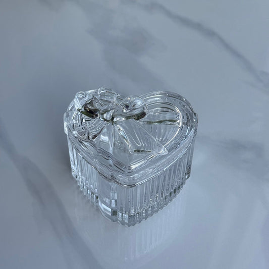 Luxury Glass Table Accessory Box with Lid