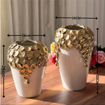 Golden Floral Luxury Decorative Vase