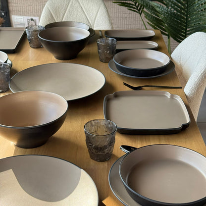 Modern Minimalist Melamine Dinnerware Plate Set