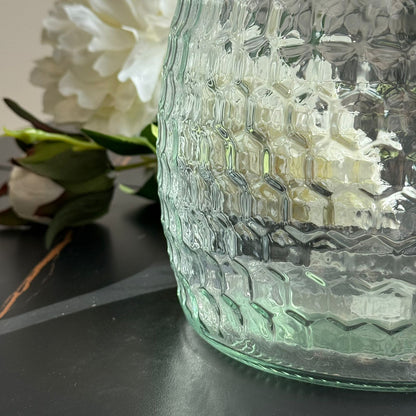 مزهرية زجاجية مزخرفة كلاسيكية