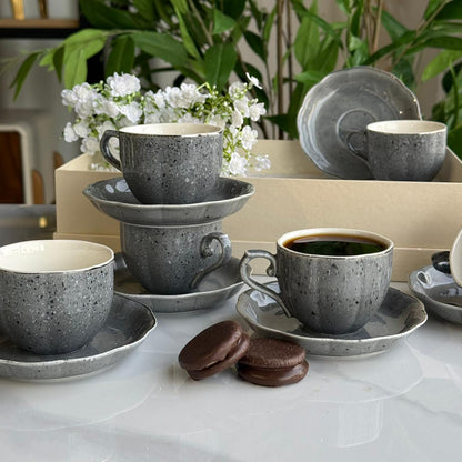 Classic Design Coffee Cup & Saucer Set