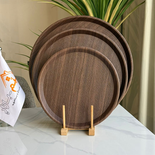 Modern & Classic Round Serving Trays - Set Of 3