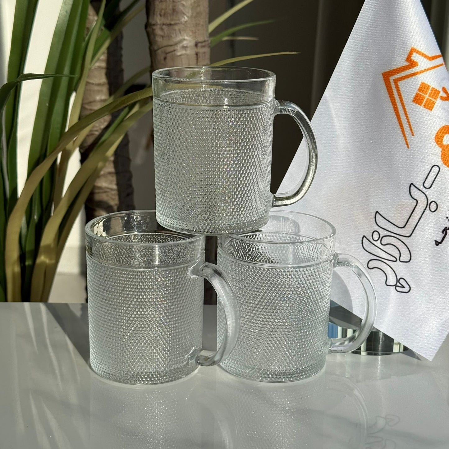 کوپی چای شووشەی ڕەسەن و شیک - سێتی ٣