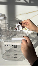 Storage Food Box With Measuring Cup