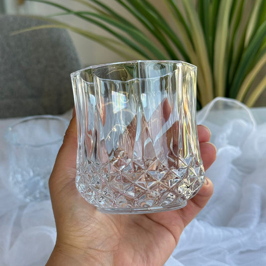 طقم زجاجيات شفاف مودرن - 6 قطع