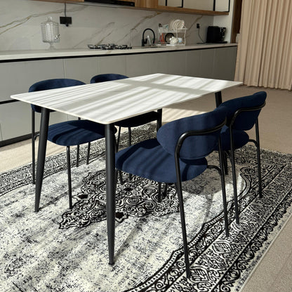Dany Table و Luca Chairs - مجموعة الطعام الحديثة
