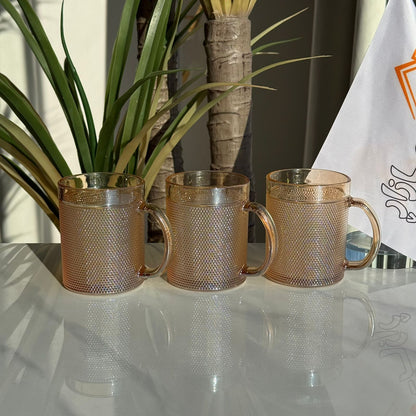 کوپی چای شووشەی ڕەسەن و شیک - سێتی ٣