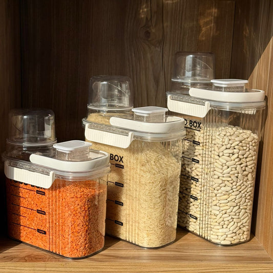Storage Food Box With Measuring Cup