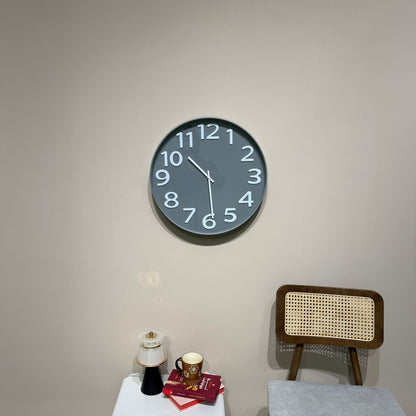 Round Wall Clock With Large Numbers