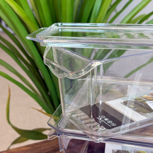 2-Sized Acrylic Storage Boxes With Lids