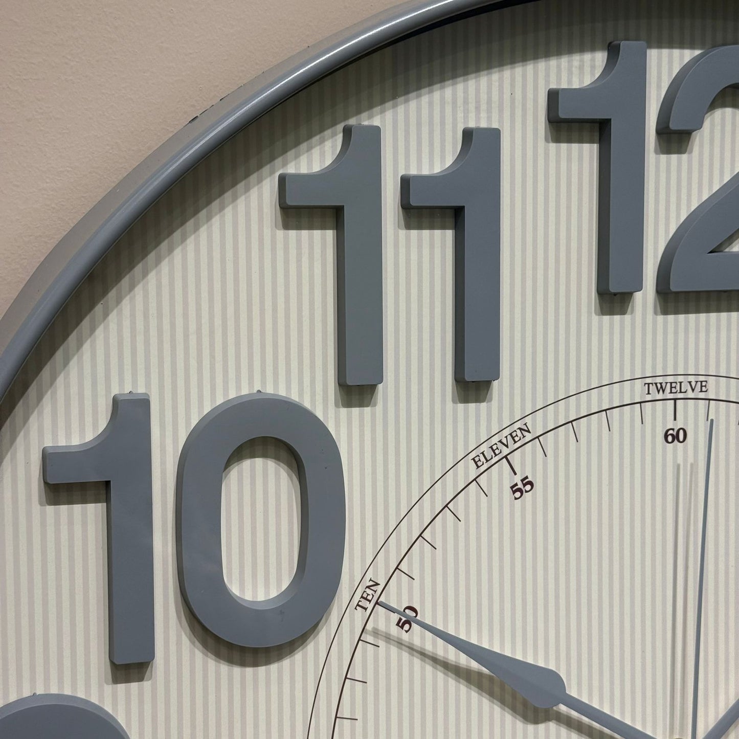 Classic Round Wall Clock With Large Numbers