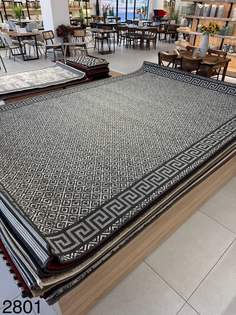 2x3m Modern Grey Indoor Carpet