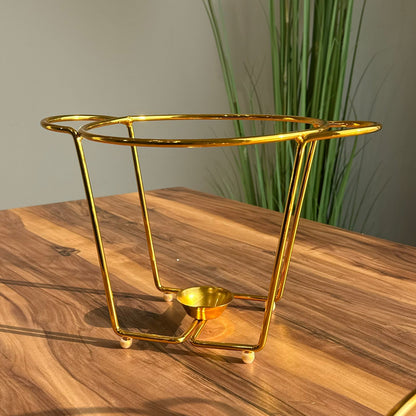 Luxury Gold Glass Chafing Dish Collection – Oval & Round Designs