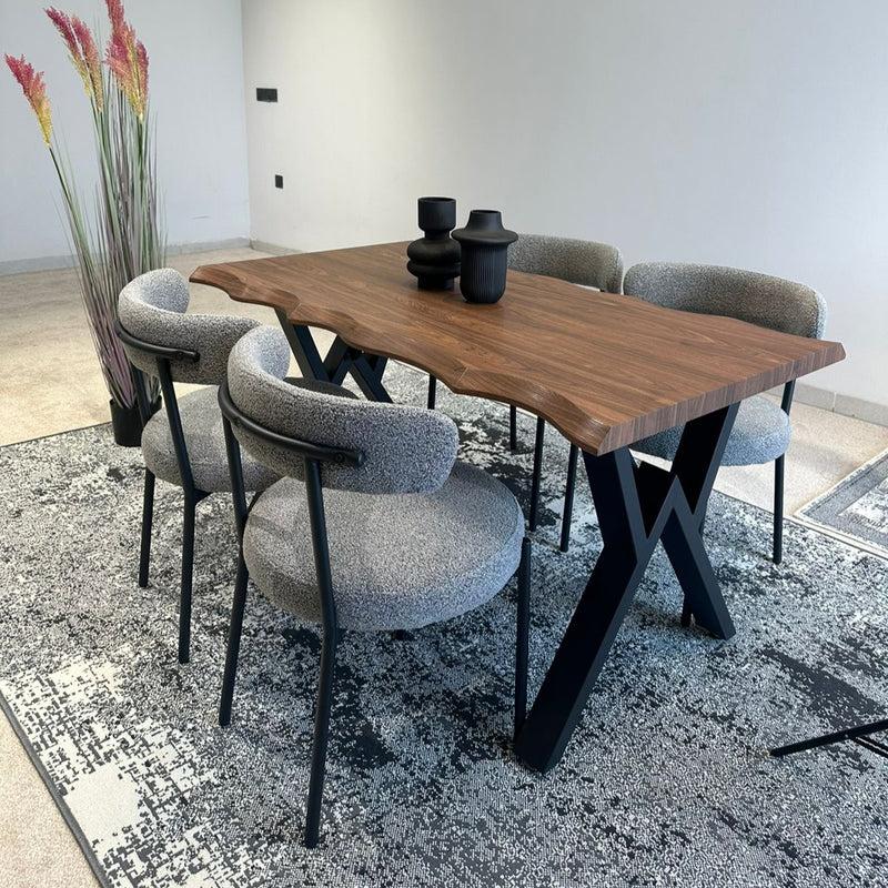 140cm Konel Table & Tina Chairs Indoor Set