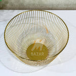 H021 Metal Serving Mesh Basket Bowl