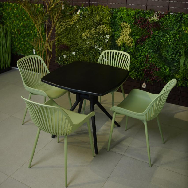 Daniela Chair & Durable Square Table Outdoor Furniture Set