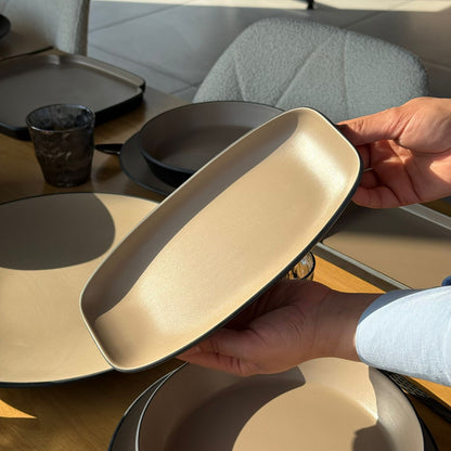 Modern Minimalist Melamine Dinnerware Plate Set