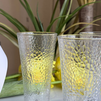 Modern Textured Glassware Set