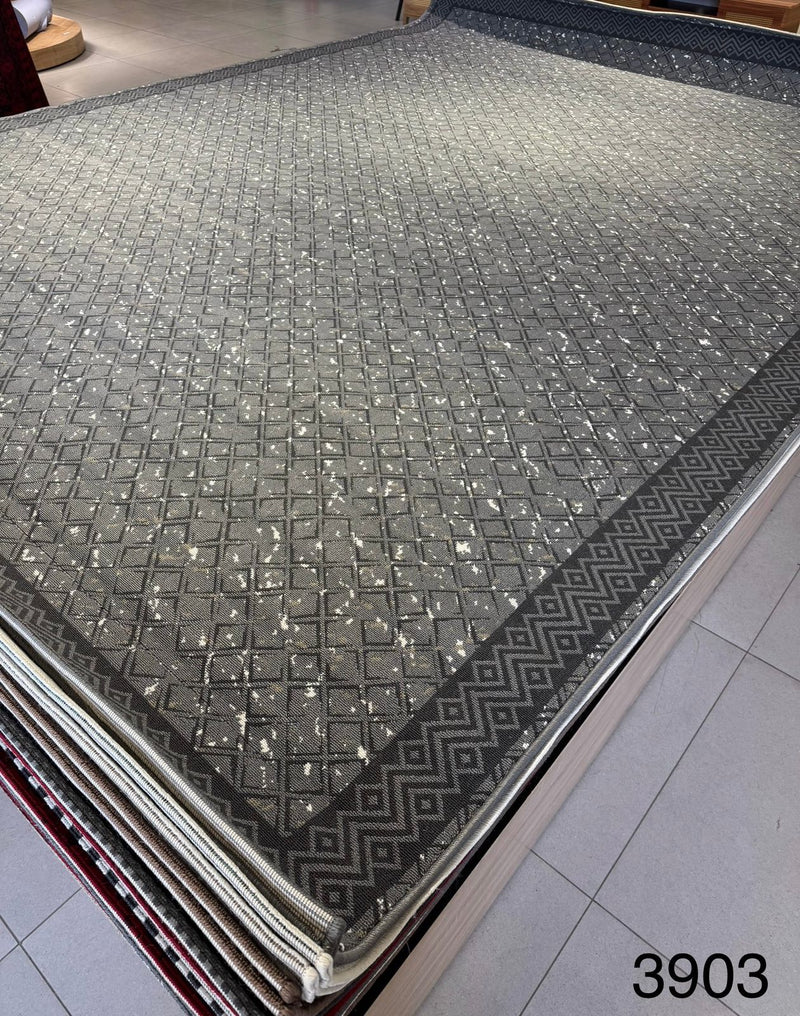 2x3m Modern Grey Indoor Carpet