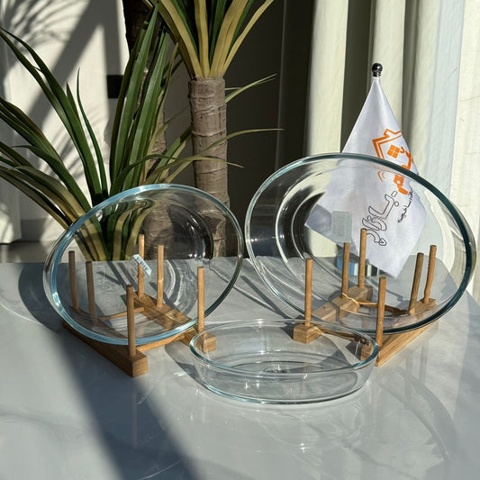 Modern Oven-Safe Glass Serving Dish Set
