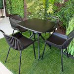 Daniela Chair &amp; Durable Square Table Outdoor Furniture Set