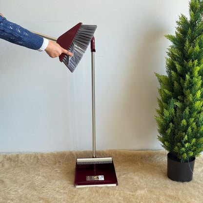 Broom & Long-Handle Dustpan Set