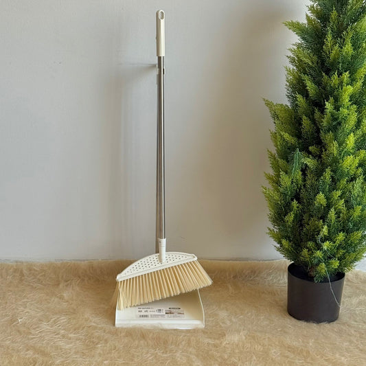 Broom & Long-Handle Dustpan Set
