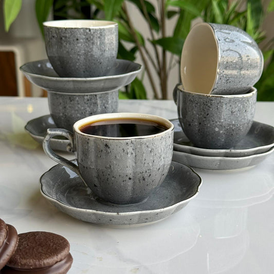 Classic Design Coffee Cup & Saucer Set