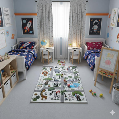 2.25x1.5m Modern Carpets - Cut & Loop Collection