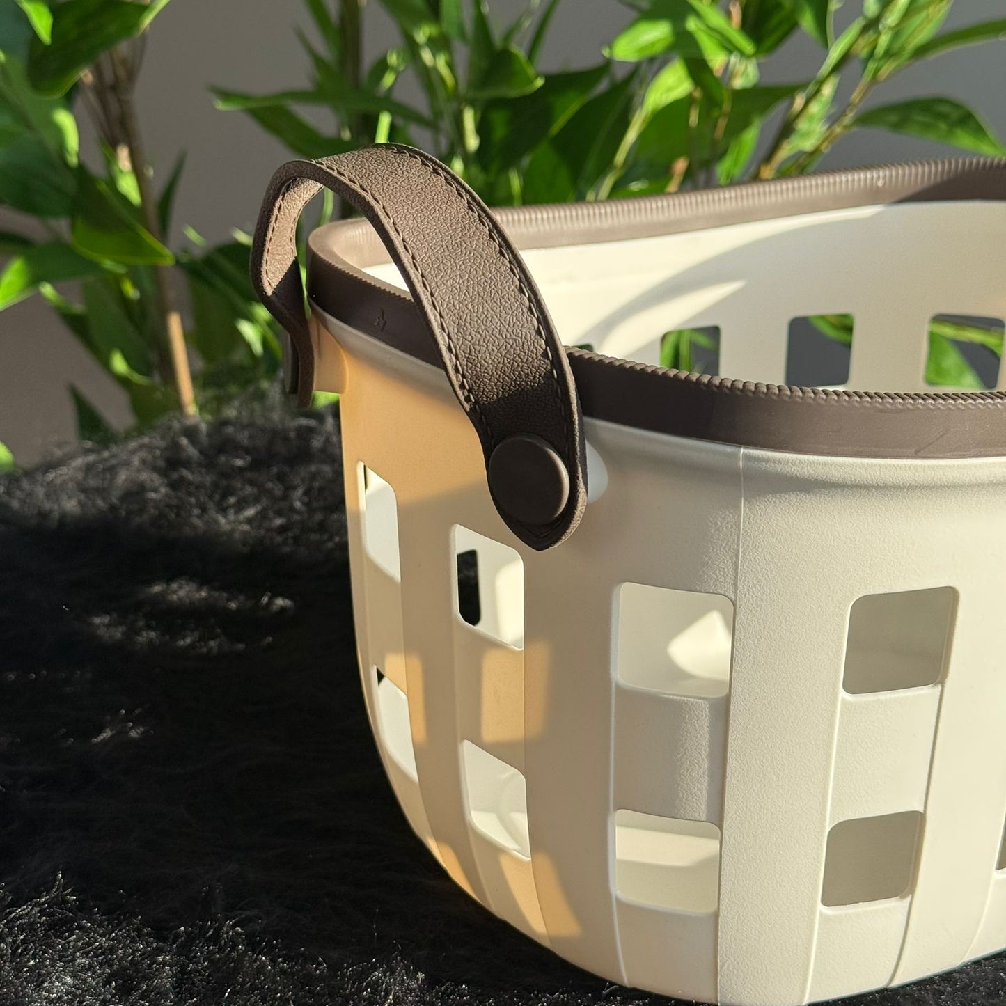 سلال تخزين متينة متعددة الأغراض بمقابض