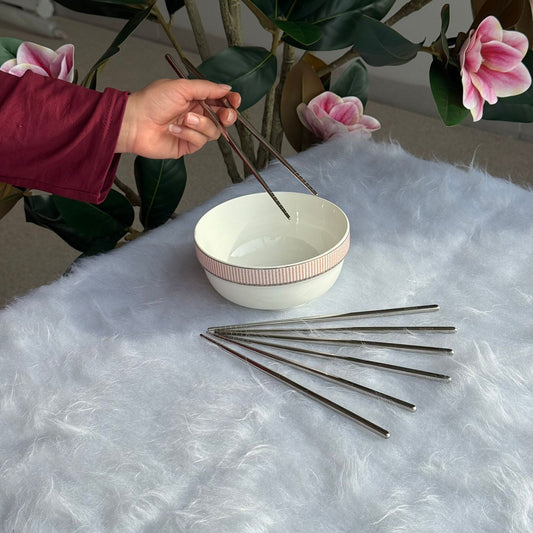 عيدان تناول الطعام من الفولاذ المقاوم للصدأ