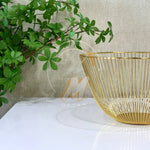 H021 Metal Serving Mesh Basket Bowl