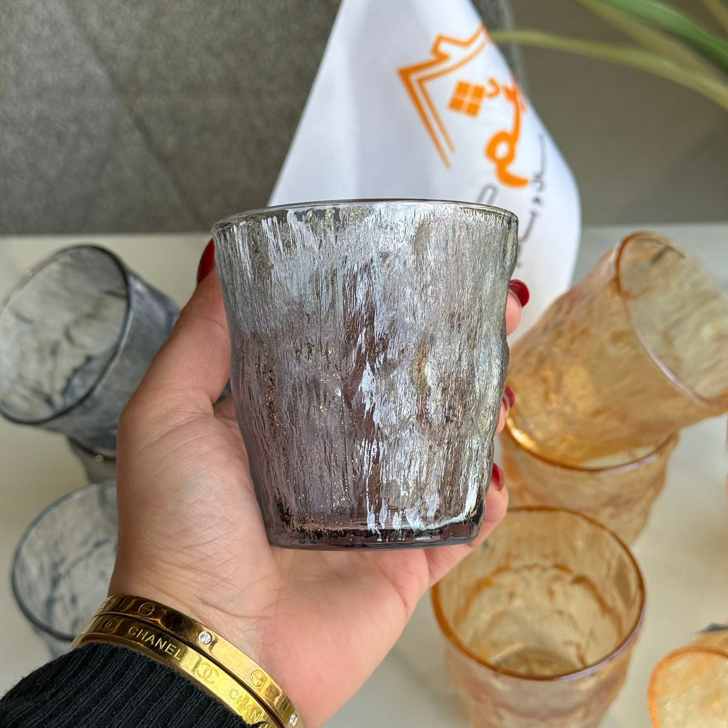 سێت پەرداخی مۆدێرن - بە دوو ڕەنگ 