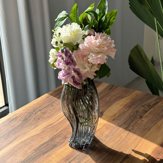 Ripple Flow Duo Glass Vases