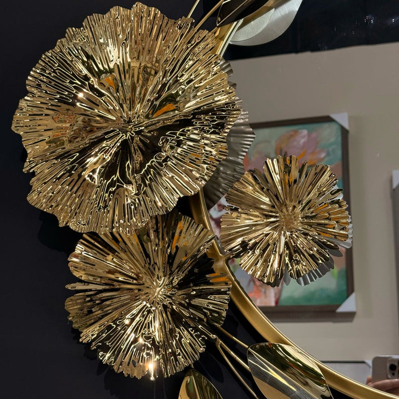 SMB0086 24 Golden Rim Wall Mirror & Decoration