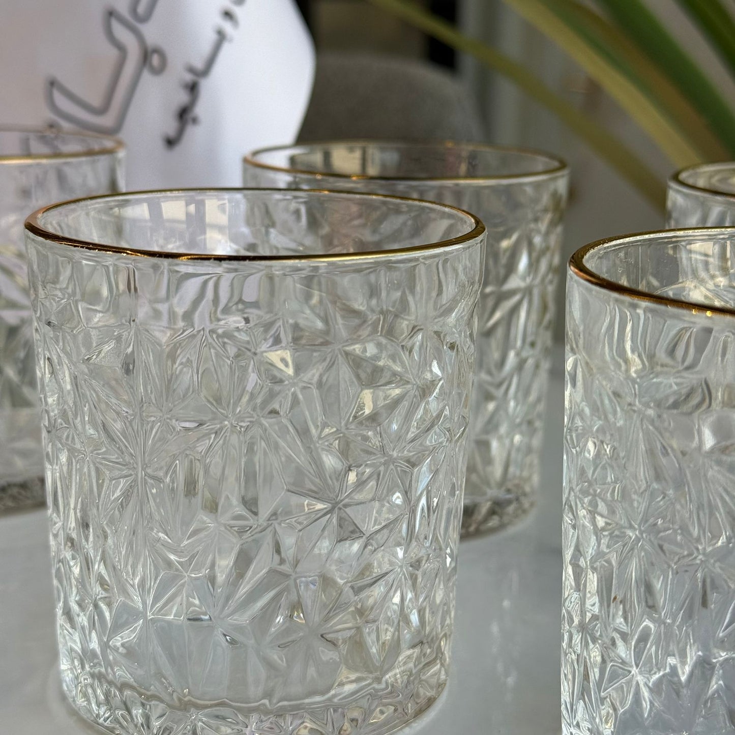 6-peices elegant glassware collection