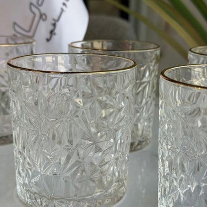 6-peices elegant glassware collection