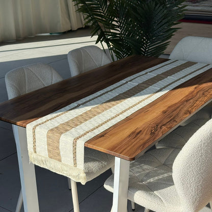 30 × 180 سم ڕاکەری مێزی سروشتی تواوە