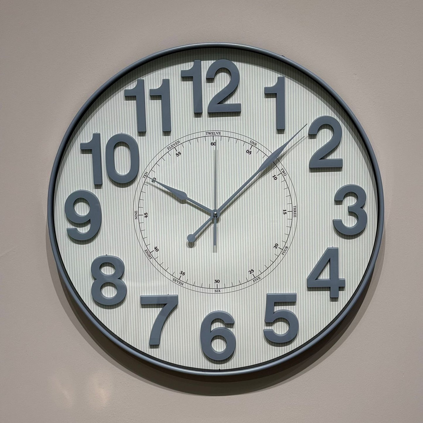 Classic Round Wall Clock With Large Numbers