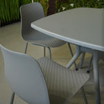 Modern Chair & Durable Square Table Outdoor Furniture Set