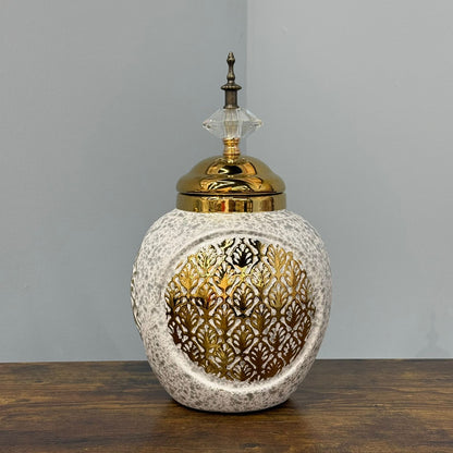 Decorative Golden Accent Vase Jars
