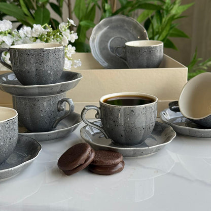 Classic Design Coffee Cup & Saucer Set