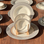 39PCS Round Ceramic Dining Tableware Set