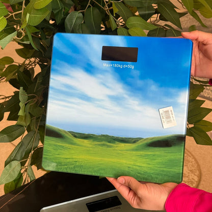 Elegant Multi-Color Glass Digital Scale