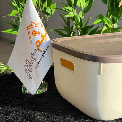 صناديق تخزين متعددة الأغراض بحجمين مع غطاء