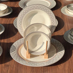 39PCS Round Ceramic Dining Tableware Set